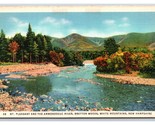 Mount Pleasant Ammondoosuc River White Mountains NH UNP Linen Postcard Y10 - $2.67