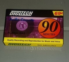 DigiTech 90 color  AUDIO Cassette Tape (Sealed) NEW - $130.86 MXN
