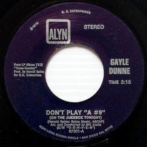 Gayle Dunn - D-E-N-V-E-R / Don&#39;t Play &quot;A #9&quot; (On The Jukebox Tonight) [7&quot; 45] - £8.19 GBP