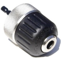 Jacobs Chuck 31248 Hex Bit Adapter Keyless Chuck, 1/4&quot; Mount, 3/8&quot; Capacity - £38.05 GBP