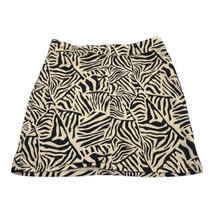 New York &amp; Company Skirt Black and Tan Zebra Print Skirt Women’s Size 14 - £13.49 GBP