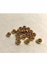 GOLD Plated 24/PKG Cyclops Beads 5/64” EYC0250 Ships N 24hrs - $8.89