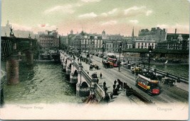 Vtg Cartolina 1910s Glasgow Scozia - Glasgow Ponte Street Auto Unp - £4.76 GBP