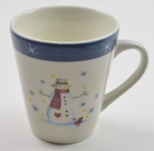 Holiday Home Snowman Pattern Mug China Tableware Coffee Cup Christmas Winter - £5.48 GBP