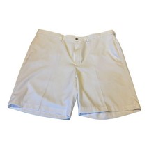 Haggar Cool 18 Pro Size 42 Men’s Golf Shorts Expandable Waist White Chino Casual - £17.03 GBP