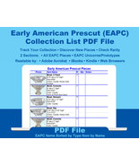Early American Prescut Collector&#39;s Basic Collection List by Type by Name... - £3.97 GBP