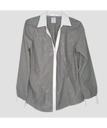 Brooks Brothers Womens Dress Shirt Size 12 Long Sleeve V-Neck Button Up ... - £15.71 GBP