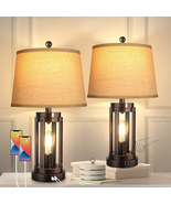 Table Lamps With USB Ports 3 Way Dimmable Farmhouse Touch Oil Rubbed NEW - £101.10 GBP