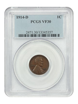 1914-D 1C PCGS VF30 - $509.25