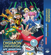 Anime Dvd Digimon Universe:App Monsters VOL.1-52 End Region All+ Free Shipping - £34.65 GBP