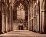 York Minster Nave West Yorkshire England Postcard PC14 - £4.00 GBP