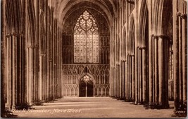 York Minster Nave West Yorkshire England Postcard PC14 - £3.94 GBP