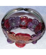 Vintage Westmoreland Glass Dogwood Floral Split Handle Basket - €38,81 EUR