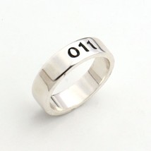 Fashion Stranger Things Ring Men Silver Color Handstamped Eleven Wedding Rings 0 - £7.48 GBP