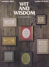 Wit and Wisdom (leisure Arts Cross Stitch patterns) 1977 - £4.75 GBP
