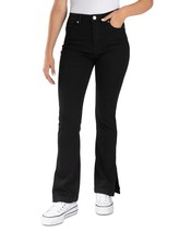 Indigo Rein Juniors Side-Slit High-Rise Bootcut Jeans Black Sz 11 29x31 ... - $18.95