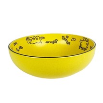[1] MIKASA Fashion Plate Tribal CP002 Congo Pattern Yellow Black Cereal Bowl - £23.34 GBP