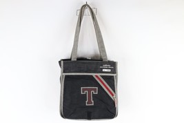 Vintage 90s Tommy Hilfiger Distressed Spell Out Tote Messenger Bag Denim... - £48.00 GBP