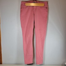 Maurices Womens Pants Small Solid Pink Mauve Chino Stretch Skinny - $14.65