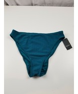 Mossimo Bikini Bottoms Swim Suit High Leg Rise Parakeet Teal XL - €8,44 EUR