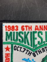 Hayward Lakes Muskies Tournament Patch 6th Annual Unused 1983 Fishing WI... - $29.70