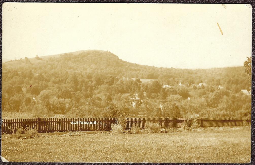 Alstead, New Hampshire Village on Hill RPPC 1920 Real Photo Postcard - $15.75