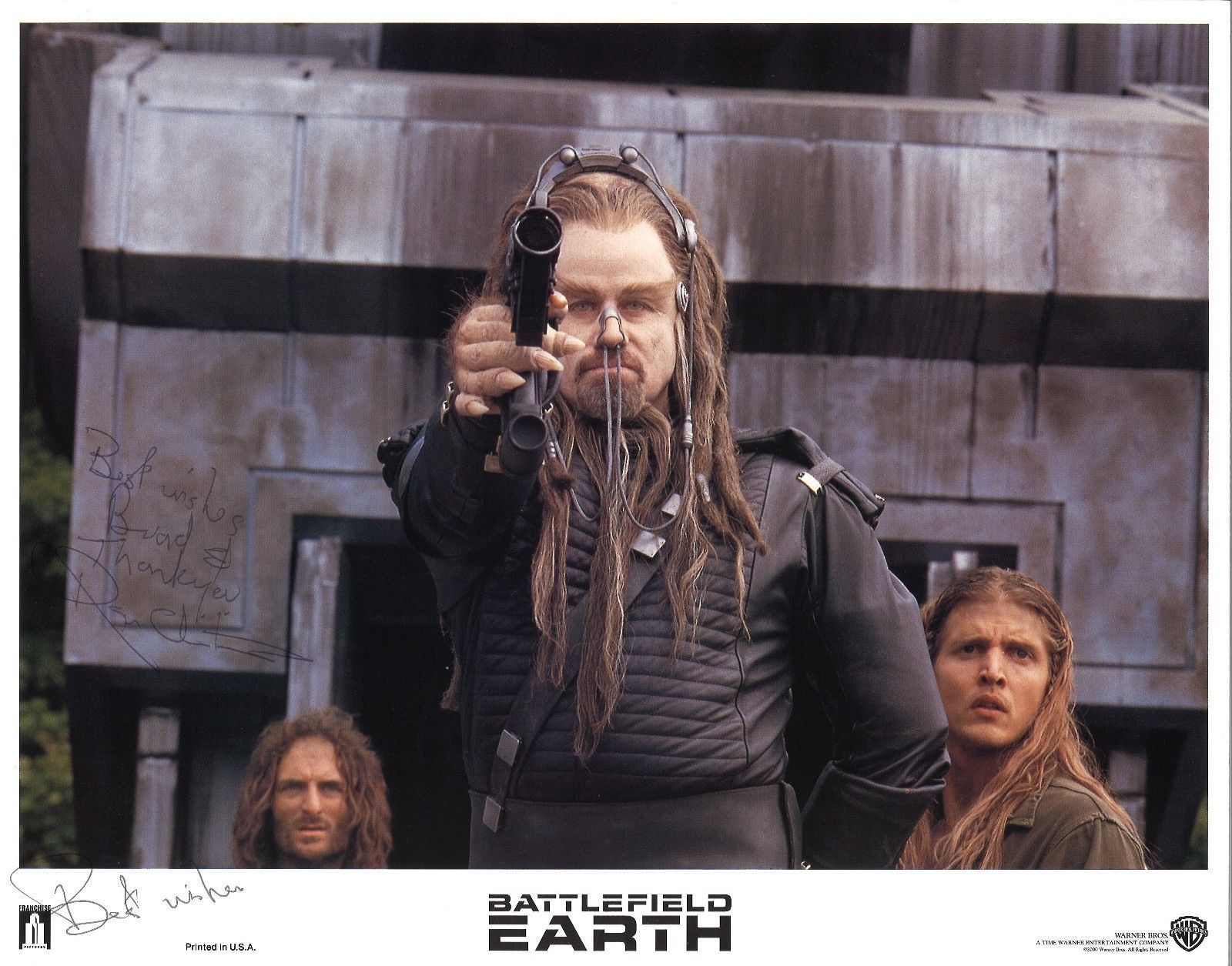 *BATTLEFIELD EARTH (2000) Sci-Fi Lobby Card 7 SIGNED BY DIRECTOR ROGER C... - $75.00
