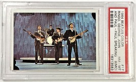 The Beatles 1964 PSA NM-MT 8(MC) Color John, Paul, George and Ringo - $65.00