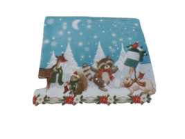 New 4 Winter Animals Paper Lunch Napkins 3 Ply Deer Raccoon Bunny Squirrel Bird - £3.96 GBP