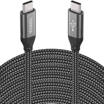 20Ft Usb-C To Usb-C Cable,100W/5A,Extra Long Type-C Fast Charging Cord For Macbo - £40.90 GBP