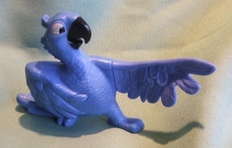 McDonald's Rio Blue Macaw Parrot Bird Musical PVC Toy  - $4.99