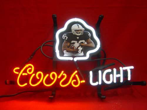 Primary image for Coors Light NFL Players #20 Bar Neon Light Sign 13" x 8"