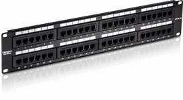 TRENDnet 48-Port Cat6 Unshielded Patch Panel, Wallmount or Rackmount, Compatible - $114.10