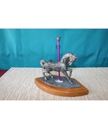 American Sculptor Michael Ricker Pewter Carousel Horse - $199.84 CAD