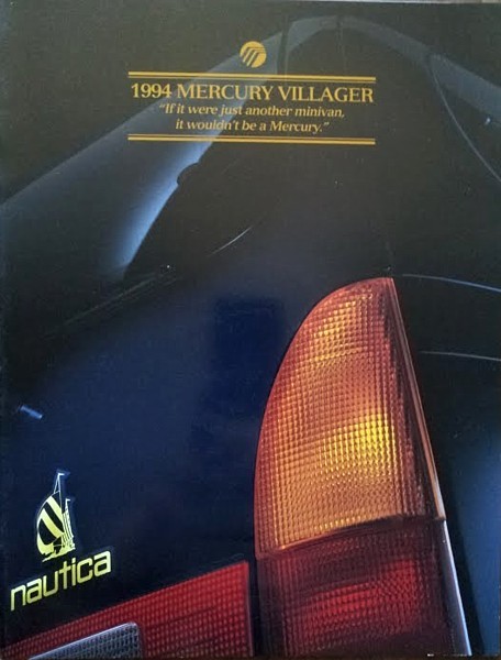 1994 Mercury VILLAGER brochure catalog US 94 GS LS Nautica HUGE - $7.00