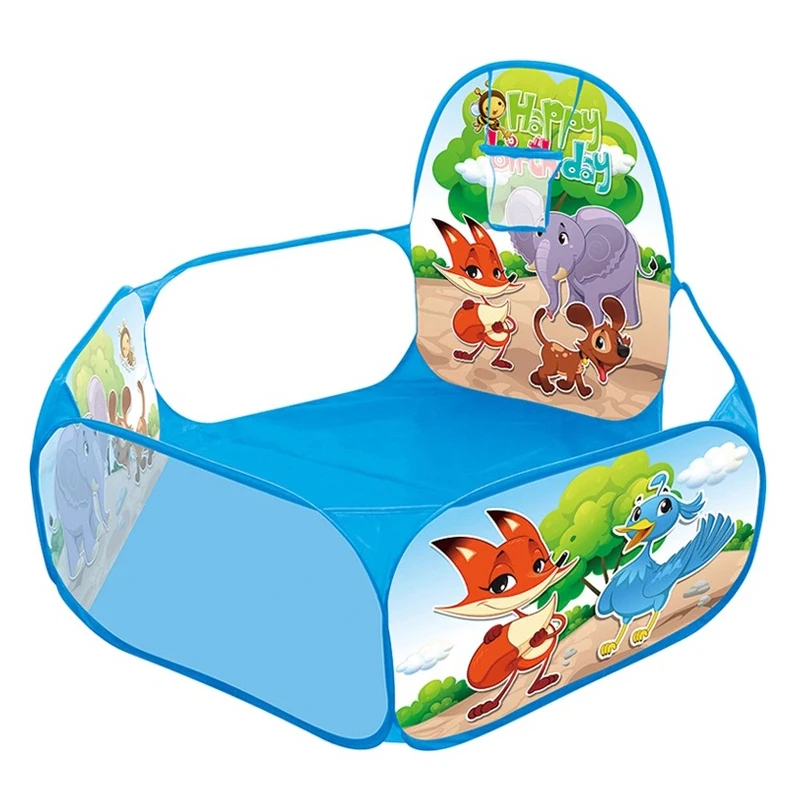 1.2M kids Playpen Playground Child Ball Pit Balls Dry Pool with Basketball Ho - £11.69 GBP+