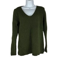 J.Crew Mercantile Womens V-Neck Knit Sweater Size XS Green - $14.00