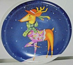 Set of 3 Designspirations Christmas Reindeer Collector Plates Prancer Vixen Dash - £8.63 GBP