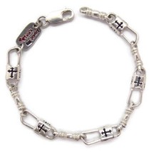 ACTS Bracelet Fishers of Men Sterling Silver Budded Cross Design!! - $84.99