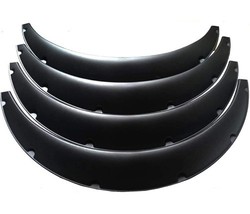 4pc Black Plastic Universal Wheel Arch Fender Flare Set 3.5in 90mm 35in ... - $31.47