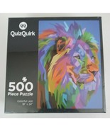 New QuizQuirk Puzzle Colorful Lion 500 Piece Jigsaw Puzzle 18&quot;x24&quot; - $27.15 CAD