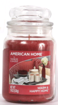 1 Ct American Home By Yankee Candle 19 Oz Warm &amp; Happy Home Scented Glas... - £27.64 GBP