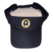 Geico Caveman Embroidered Adjustable Navy Color Visor Hat - $174.87 MXN