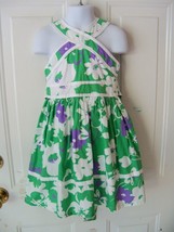 The Children&#39;s Place Green Floral Sundress Size 4 Girl&#39;s Euc - $19.00