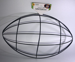 Football Wire Form Wreath Frame 12 1/2&quot;X 7 1/4&quot; Mesh Metal Craft DIY Dec... - £5.44 GBP