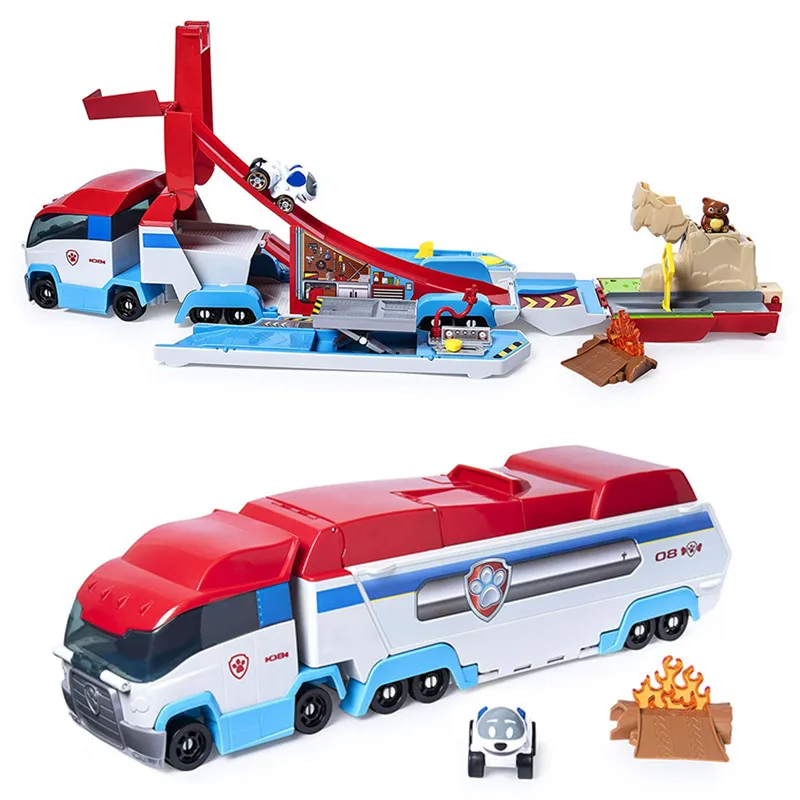 Play Paw Patrol Rescue Bus Launch Transforming 2-in-1 Track Set Vehicle ... - $41.00