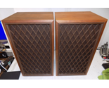 Vtg Radio Shack Nova 8 3-Way Woodgrain Cabinet Speakers Tandy Corp 40-4020 - £230.51 GBP