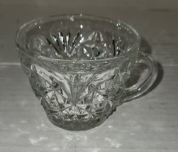 Vintage Clear Glass Punch Cup D Handle American Brillance Anchor Hocking  - $7.99