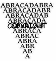 MAGICAL ABRACADABRA WORD STAMP new mounted rubber stamp - $8.00