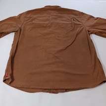 Wrangler Est 1947 Men's Brown Button Up Pockets 3/4 Sleeve Size Large image 13